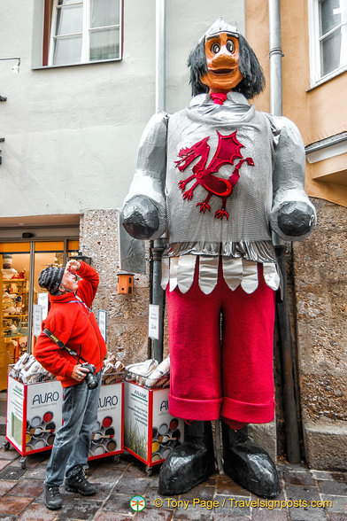 Tony checking out this Innsbruck Giant 