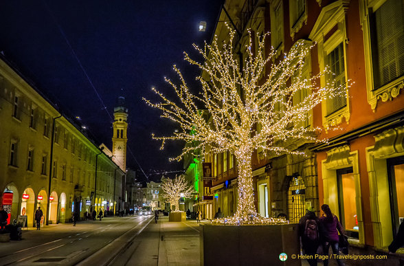 Christmas lights in Innsbruck