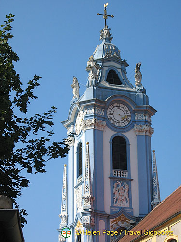 Faith, Hope and Charity watch over the carved pulpit inside 