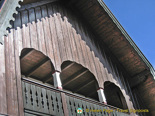 Wooden buildings in Mondsee