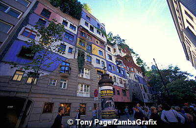 Hundertwasserhaus - nothing about these blocks are straight 