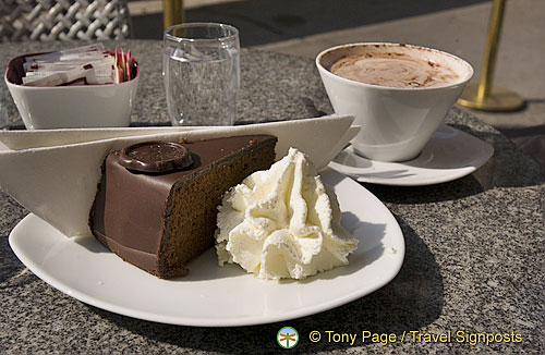 Vienna's famous sacher torte