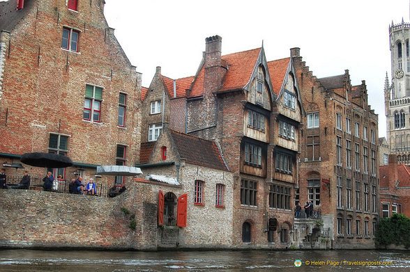 Medieval buildings along the canal