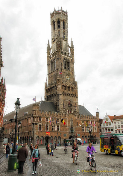 The 83-metres tall Belfort on Grote Markt