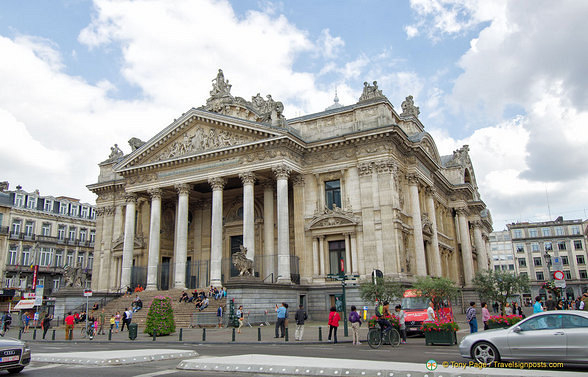 The Bourse de Bruxelles on Place de la Bourse