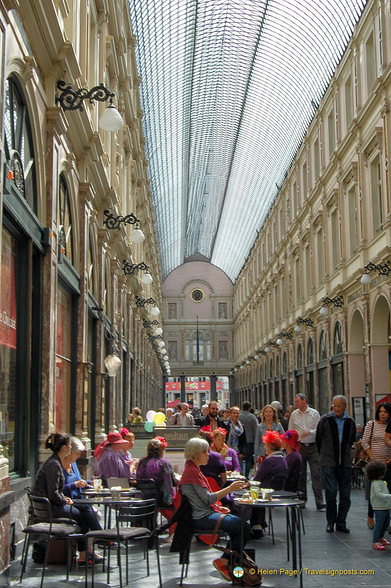 Galerie de la Reine and its beautiful glass roof