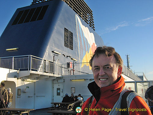 Channel ferry and road to Antwerp