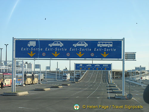 Channel ferry and road to Antwerp