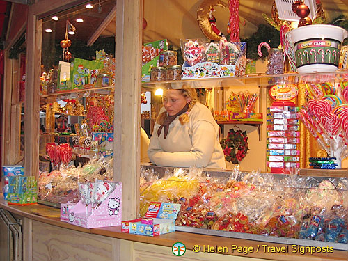 One of many candy stalls at the Cologne Weihnachtsmarkt 