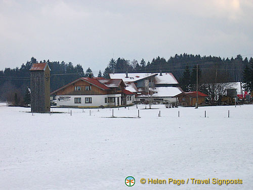 Scenic views along the road to Hohenschwangau