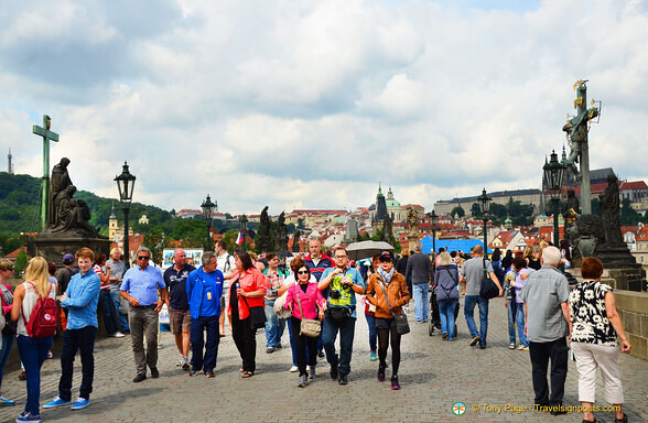 Tour group on the Charles Bridge