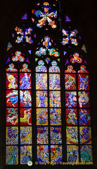 St Vitus Cathedral - North wall window