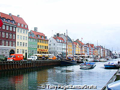 Nyhavn canal was dug 300 years ago to allow traders to bring their wares into the heart of the city. Copenhagen, Denmark