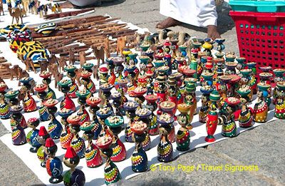 Wooden souvenirs of Nubian traders carrying their wares to the market.

[Aswan - Egypt]