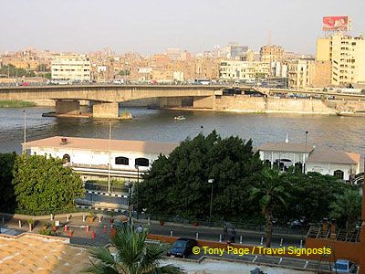 View of the Nile from our hotel room.
[Marriott Hotel - Cairo - Egypt]