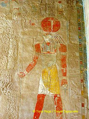 Ra-Harakhty, the sun god
[Temple of Hatshepsut - Deir al-Bahri - Nile River Cruise - Egypt]