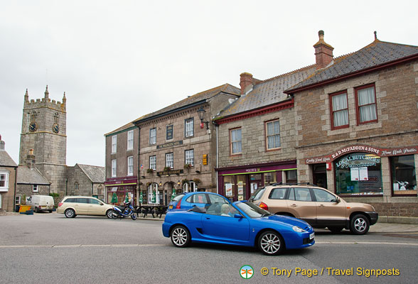 View of St Just town square