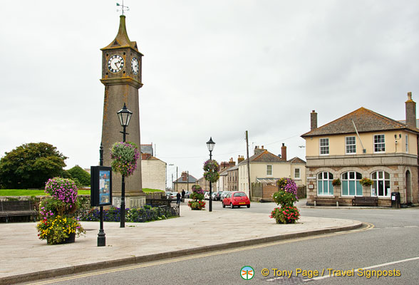 Arriving at St Just town square