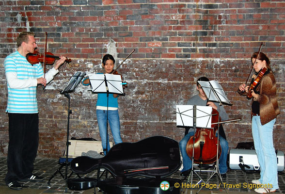 Buskers playing great classical music