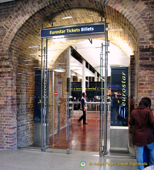 Tony checking out the Eurostar ticket office