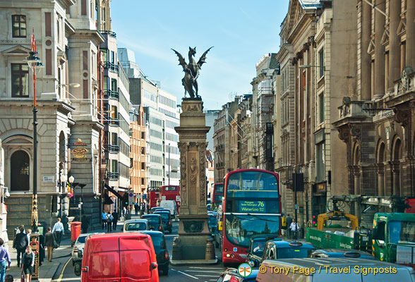 Temple Bar Memorial as seen from The Strand