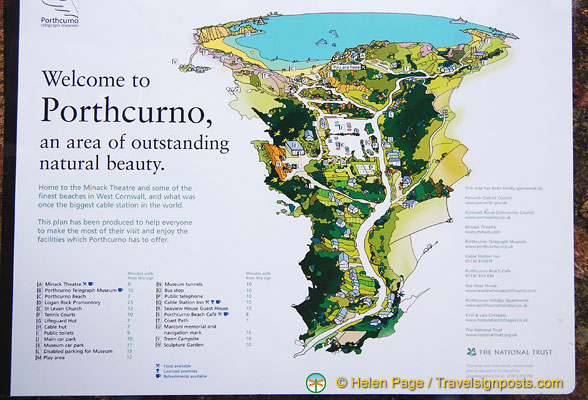 Porthcurno map