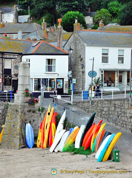 Water sports is popular in Mousehole