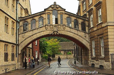 Bridge of Sighs, a copy of the bridge in Venice