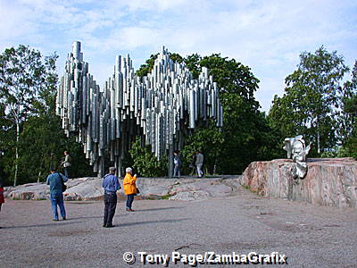 The Sibelius Monument honors of Jean Sibelius (1865-1957)