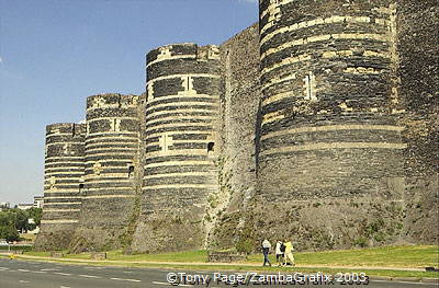 Saint Louis' fortress of Chateau d'Angers