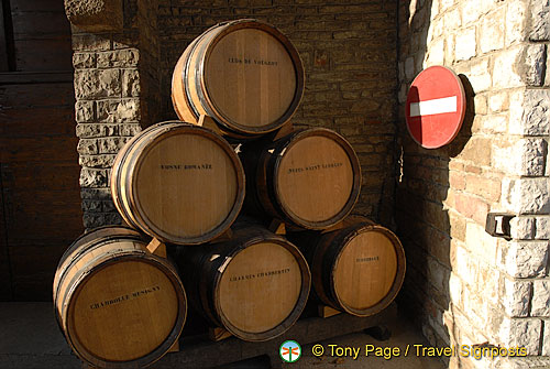 Wine-tasting, Gevry-Chambertin, Cote d'Or, France