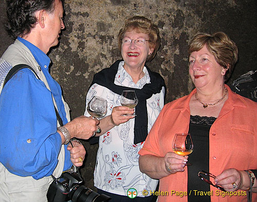 Wine-tasting, Gevry-Chambertin, Cote d'Or, France