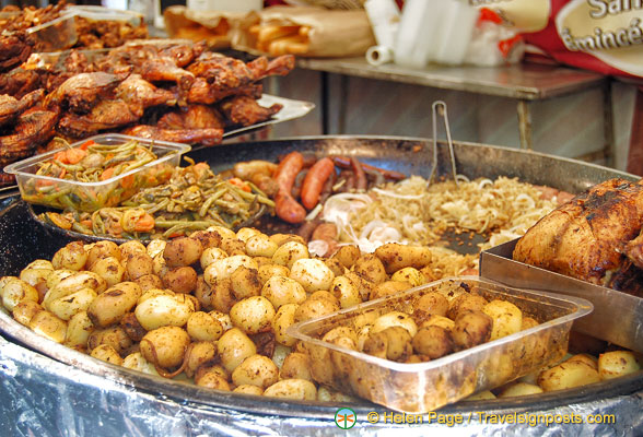 Grilled chicken and potatoes