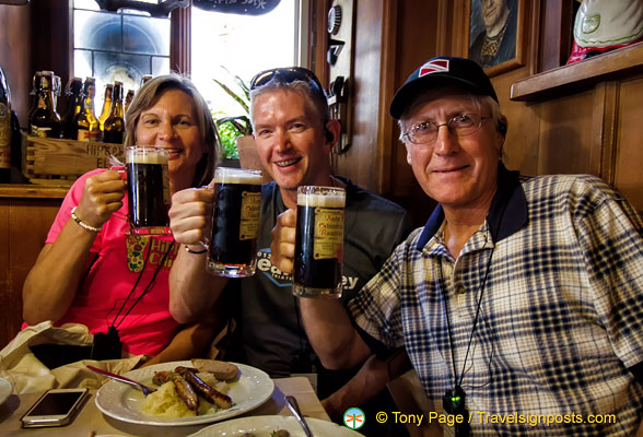 Lisa, Steve and Pat and their rauchbier