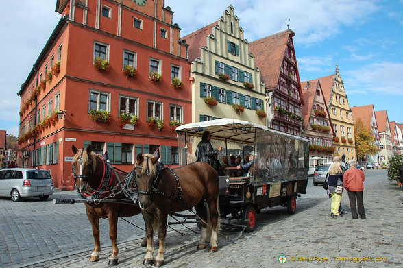 Magnificent gabled buildings on Weinmarkt