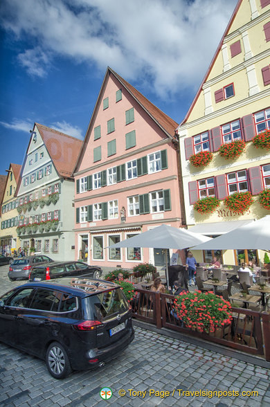 Colourful buildings on Weinmarkt