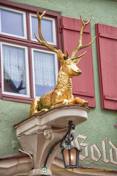 Goldner Hirsch hotel signage