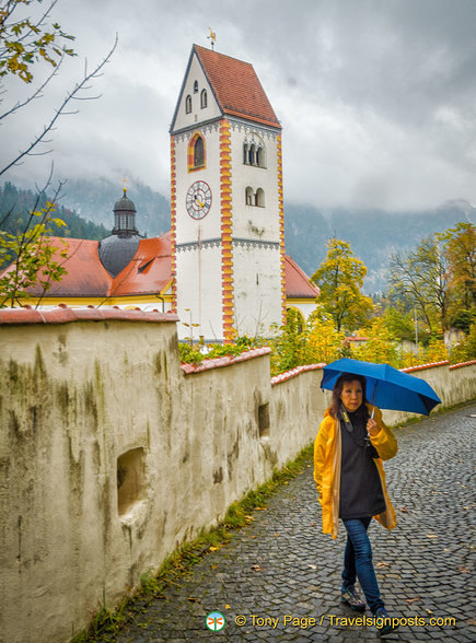 Outside St Mang's Abbey