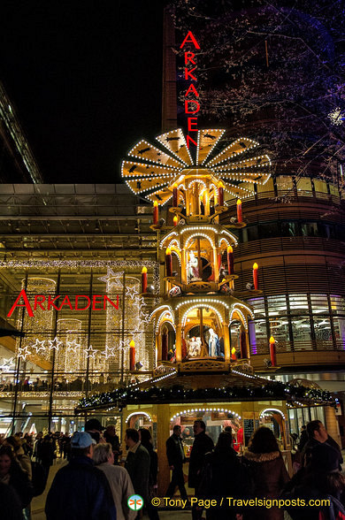 Christmas pyramid at the Arkaden