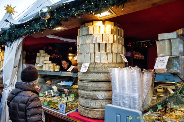 Cheese and antipasti stall