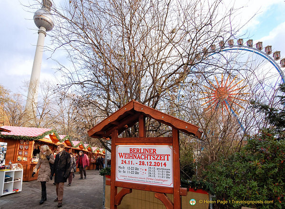 Opening times of the Berliner Weihnachtszeit