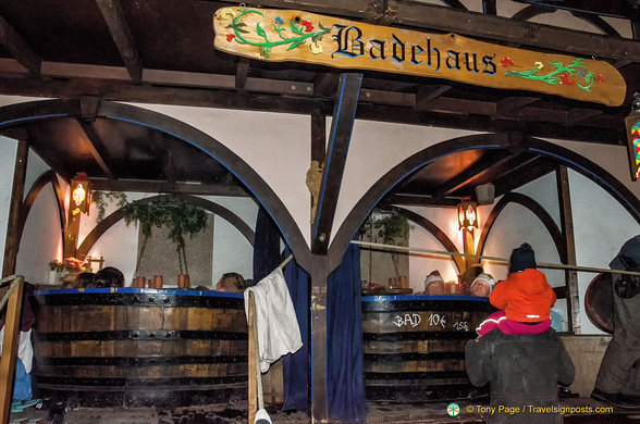 A public bath at the Medieval Market