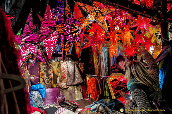 Christmas market stall