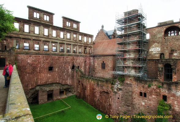 Moat leading to the Baroque English building