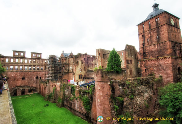 Moat leading to the Baroque English building