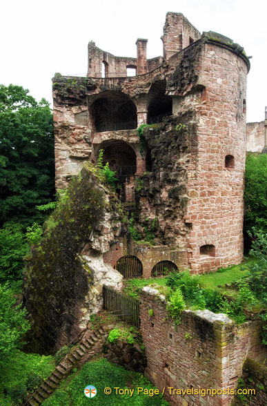 Like arched and cavernous rooms exposed to you - Mark Twain's description of Powder Tower's standing half