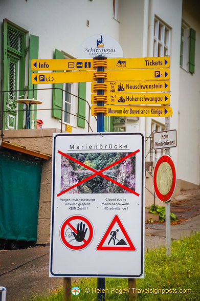 Marienbrücke is closed for maintenance