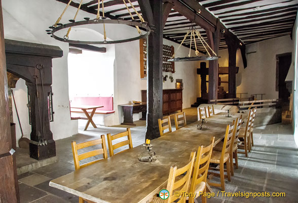 Marksburg - Great Hall dining table