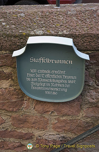 Staffelbrunnen is one of the relay wells built in 1611