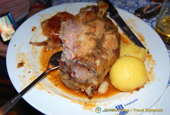 The famous pork knuckle